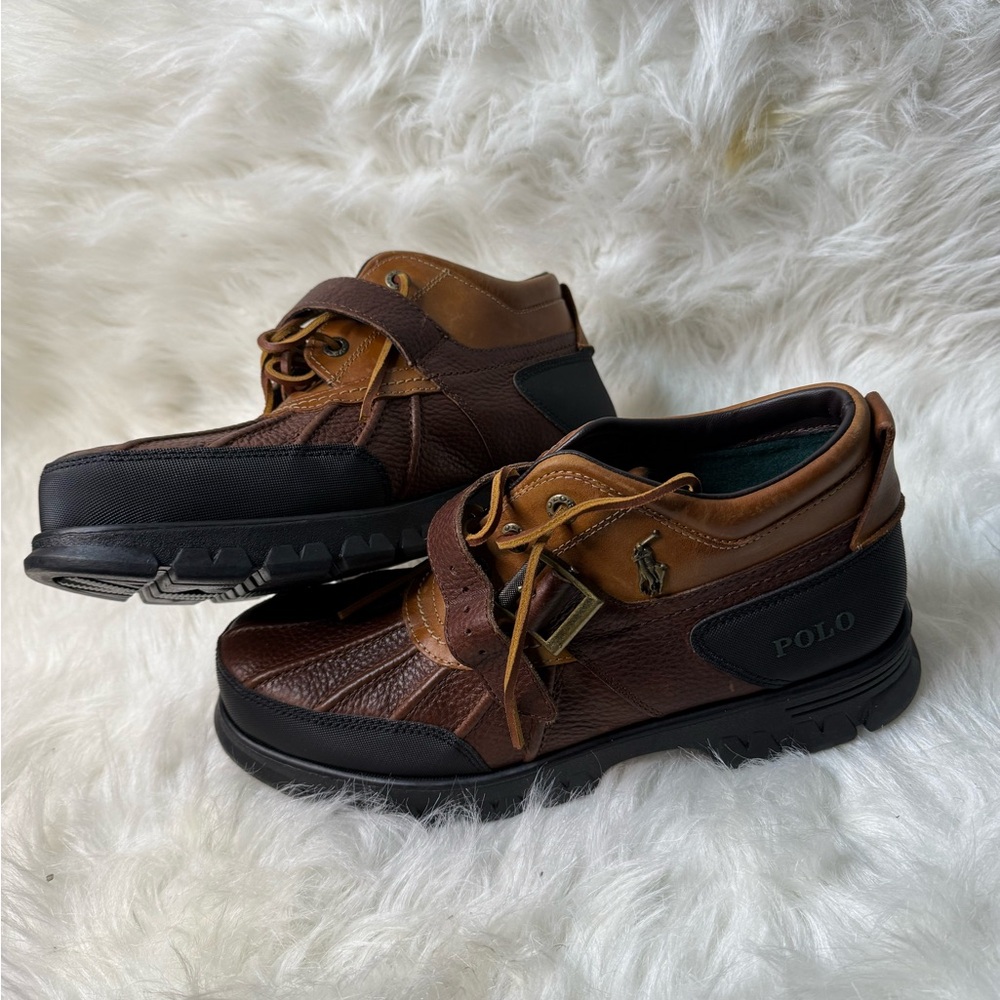 Ralph Lauren Tan and Brown Leather Shoes - Picture 2 of 8